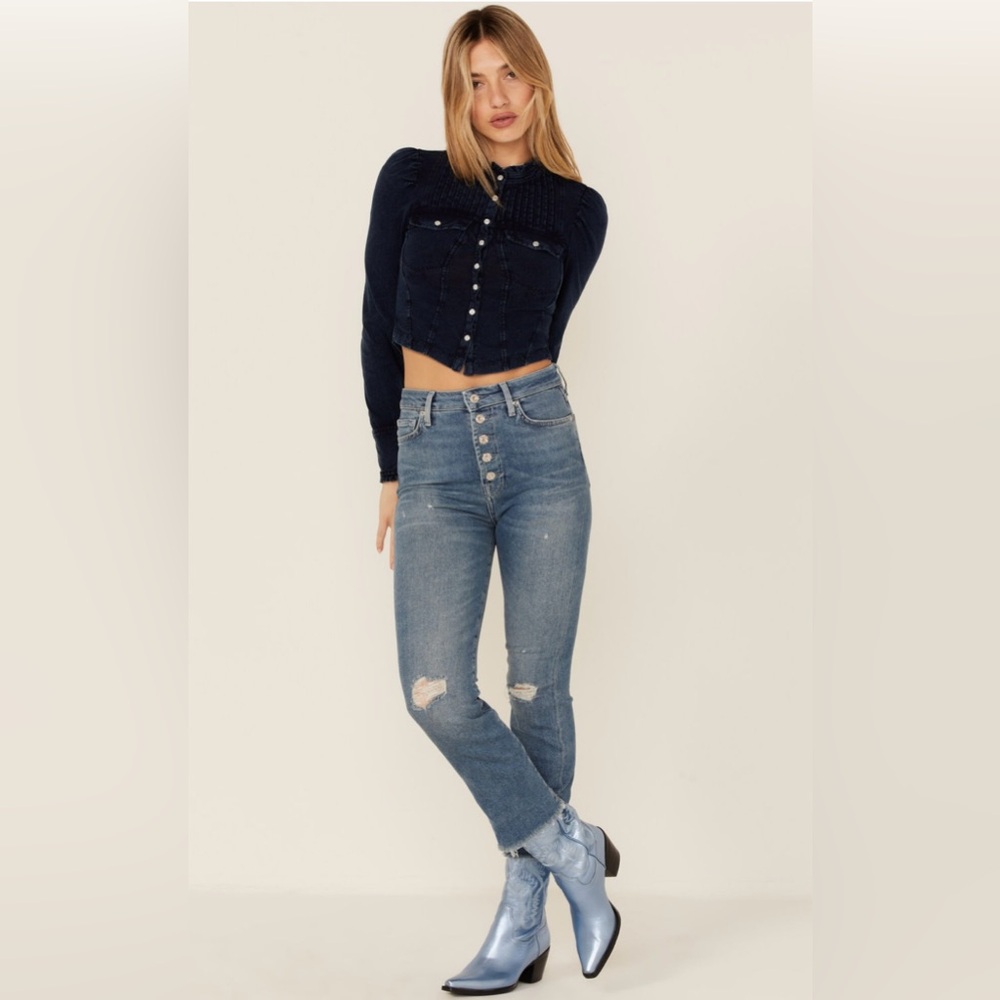 7 for all mankind ultra high rise slim kick-flare jeans